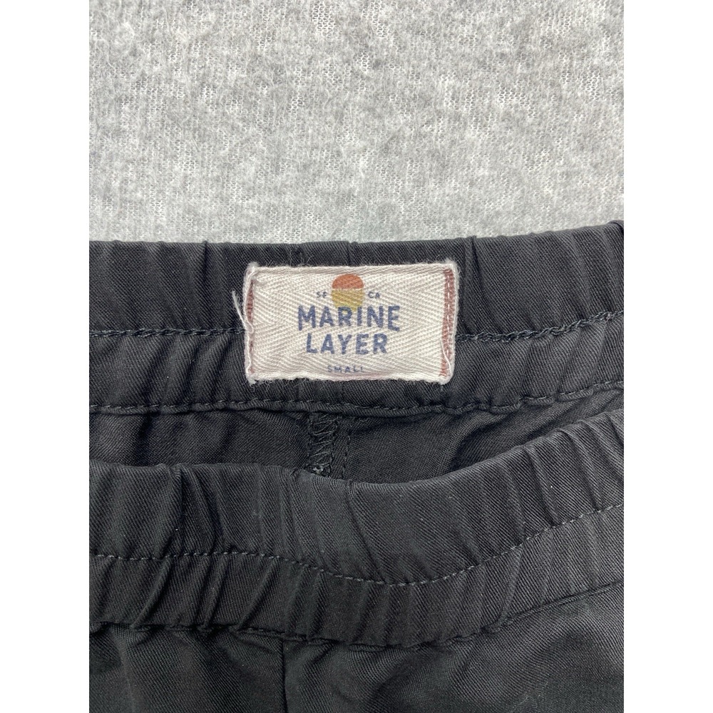 Marine Layer Womens Pants Small Black Cropped Weastband Casual Outdoor - Picture 7 of 9